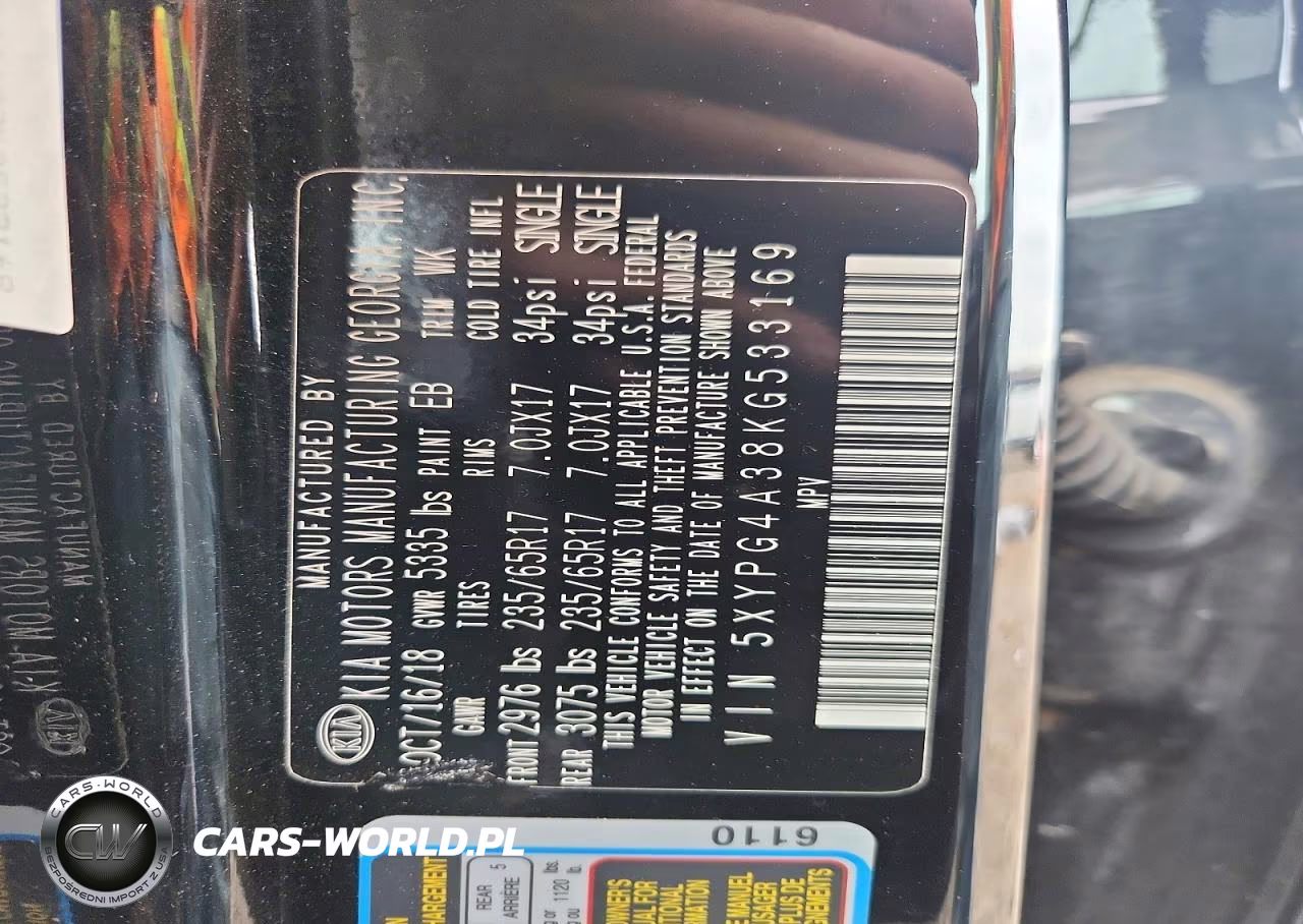 2019 Kia Sorento L VIN:5XYPG4A38KG533169 - 13