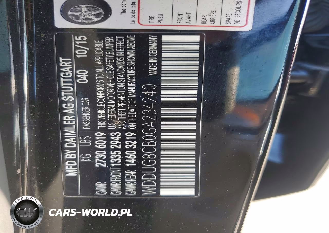 2016 Mercedes-Benz S 550 VIN:WDDUG8CB0GA234240 - 12