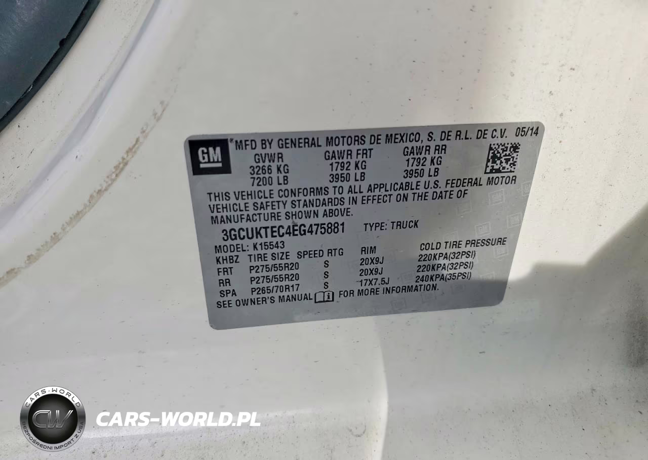 2014 Chevrolet Silverado K1500 High Country VIN:3GCUKTEC4EG475881 - 12