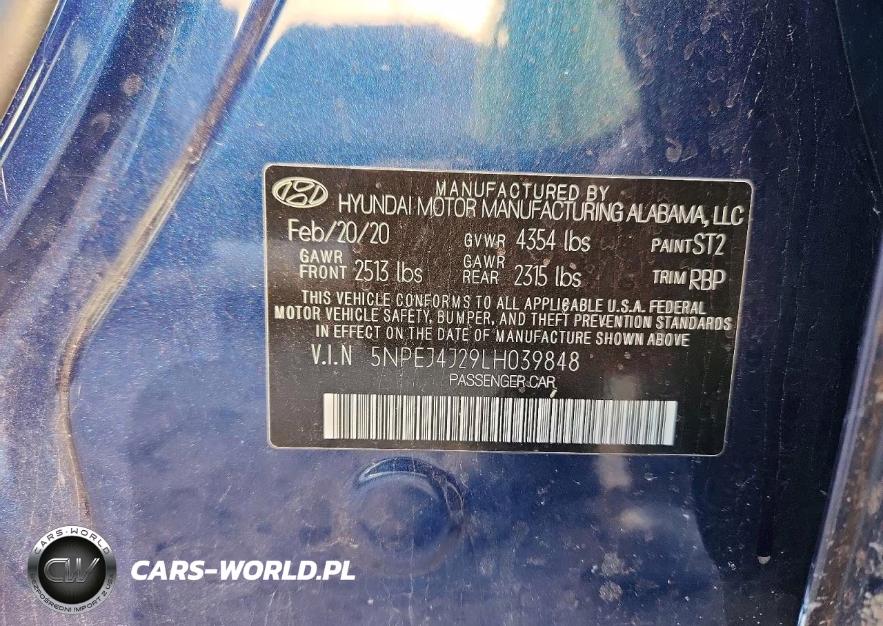 2020 Hyundai Sonata Sel Plus VIN:5NPEJ4J29LH039848 - 13