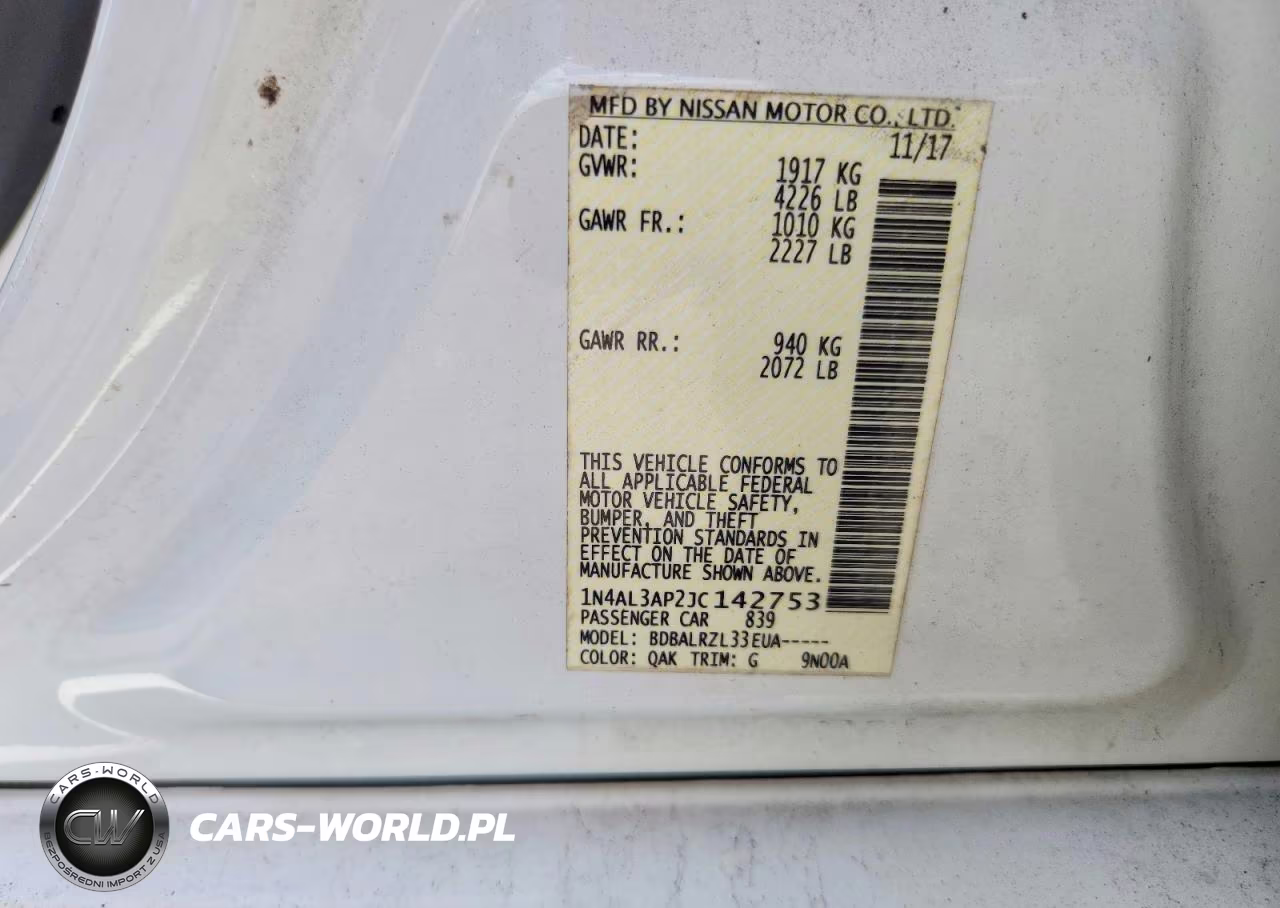 2018 Nissan Altima 2.5 Sl VIN:1N4AL3AP2JC142753 - 12