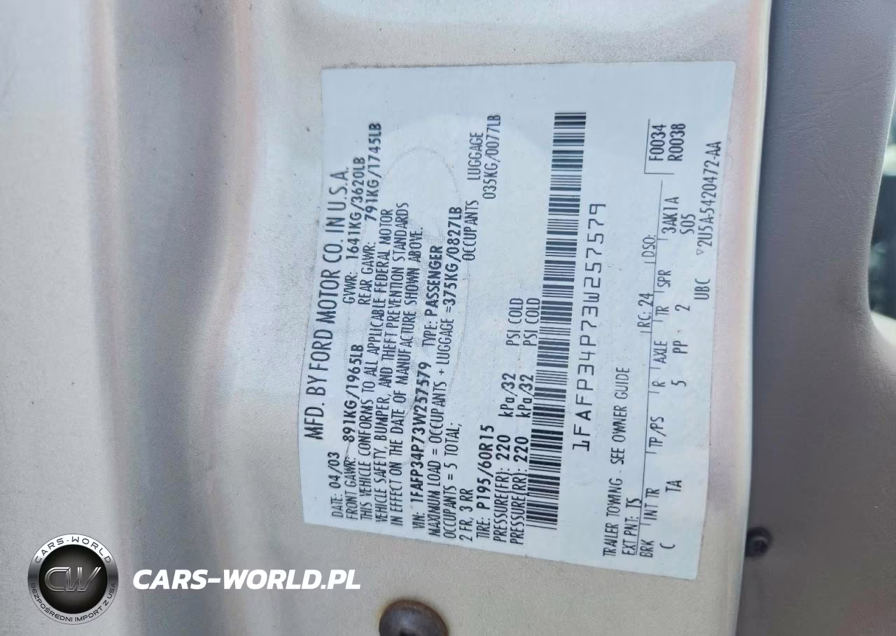 2003 Ford Focus Se VIN:1FAFP34P73W257579 - 12