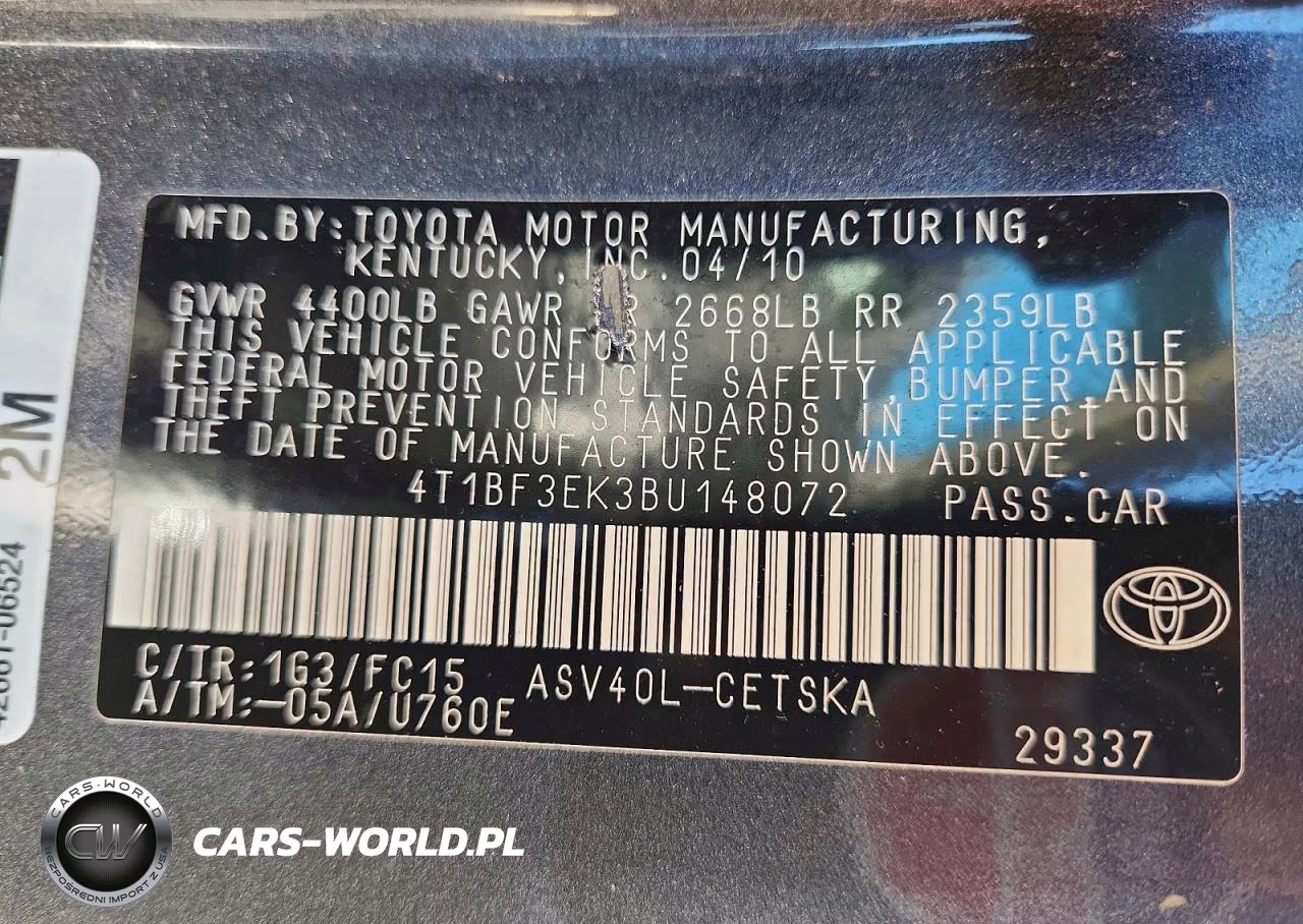 2011 Toyota Camry Se VIN:4T1BF3EK3BU148072 - 12