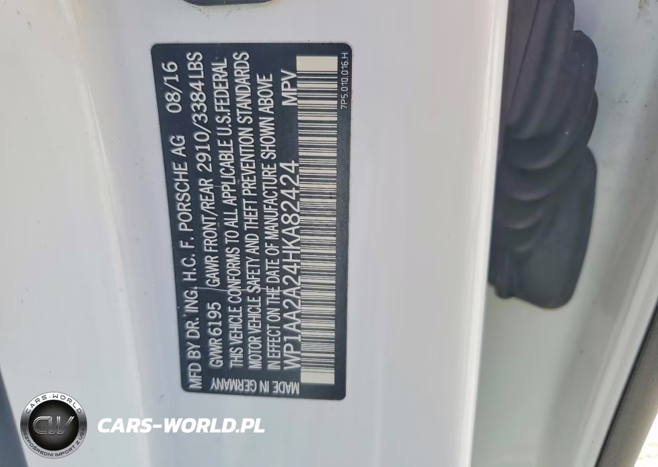 2017 Porsche Cayenne VIN:WP1AA2A24HKA82424 - 13