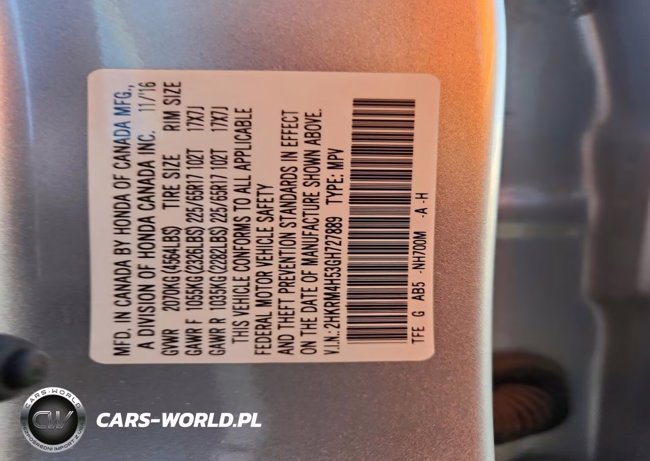 2016 Honda Cr-V Ex VIN:2HKRM4H53GH727889 - 12