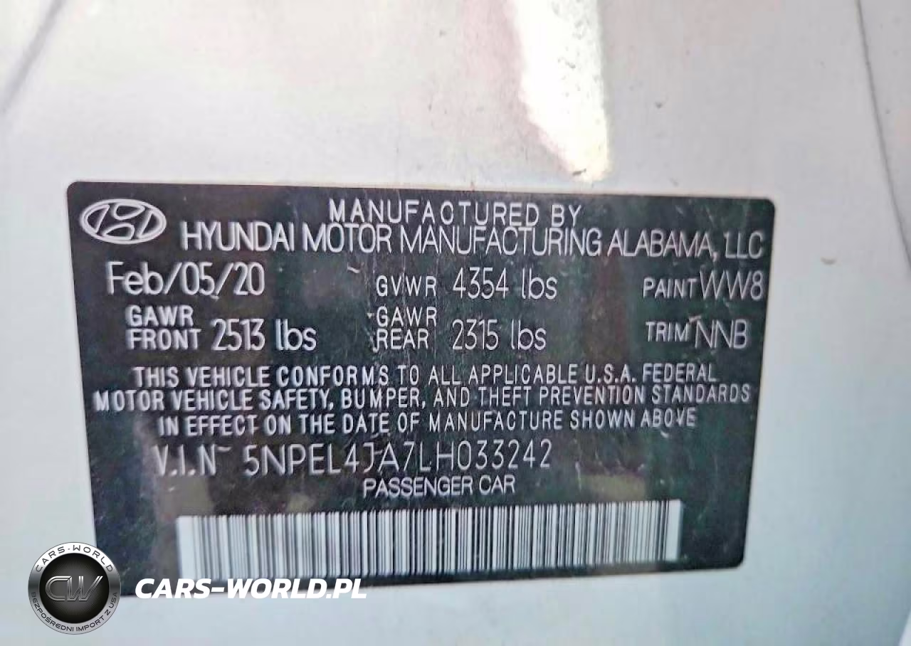 2020 Hyundai Sonata Sel VIN:5NPEL4JA7LH033242 - 12