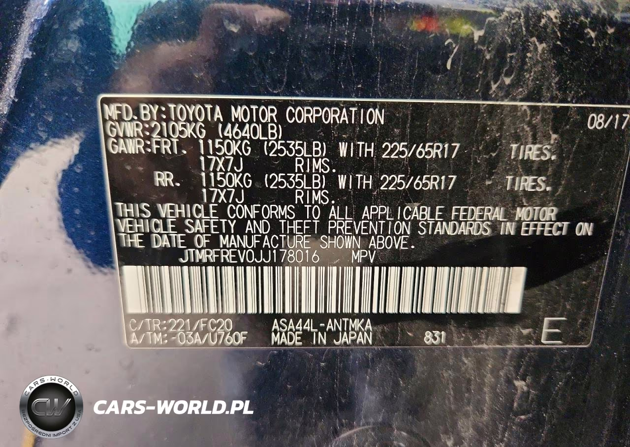 2018 Toyota Rav4 Xle VIN:JTMRFREV0JJ178016 - 12