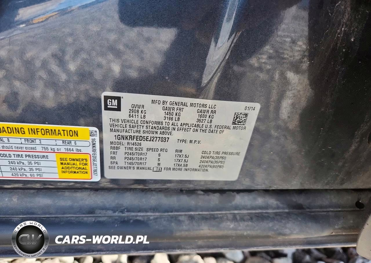 2014 Chevrolet Traverse Ls VIN:1GNKRFED5EJ277037 - 12