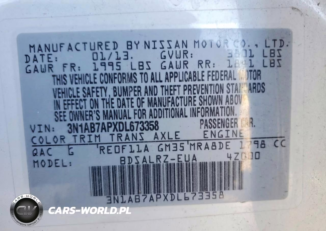 2013 Nissan Sentra S VIN:3N1AB7APXDL673358 - 12
