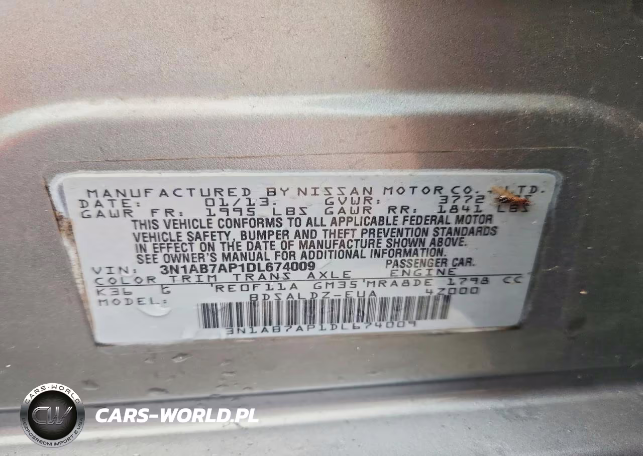 2013 Nissan Sentra S VIN:3N1AB7AP1DL674009 - 12
