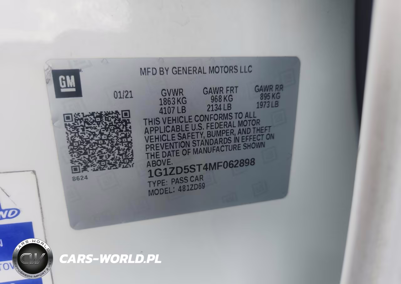 2021 Chevrolet Malibu Lt VIN:1G1ZD5ST4MF062898 - 12