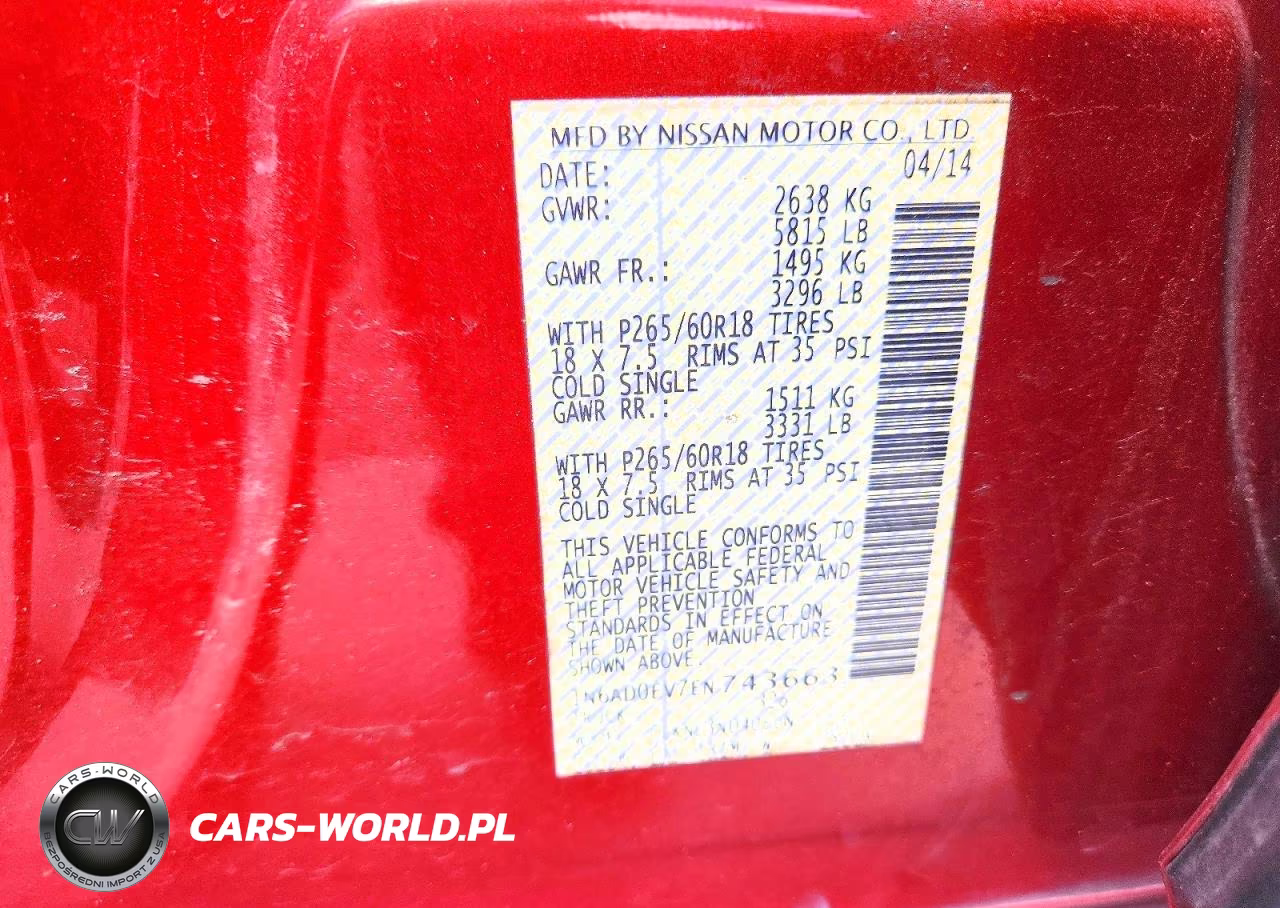 2014 Nissan Frontier S VIN:1N6AD0EV7EN743663 - 12