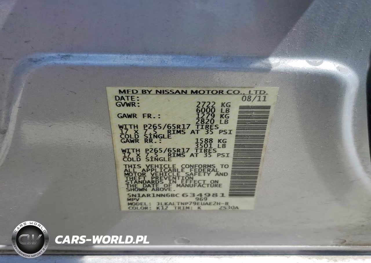 2011 Nissan Pathfinder S VIN:5N1AR1NN6BC634981 - 14