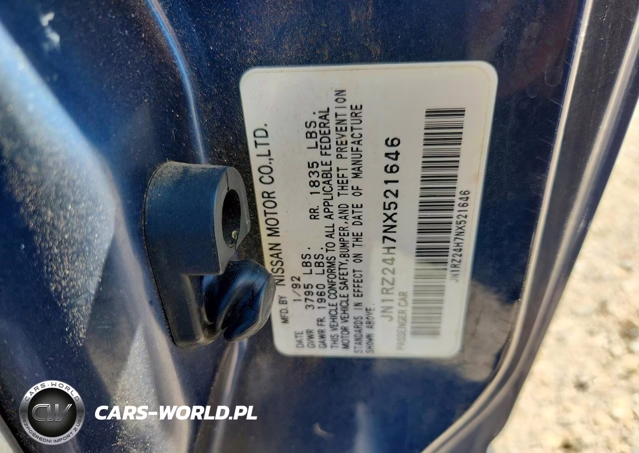 1992 Nissan 300Zx Base VIN:JN1RZ24H7NX521646 - 12