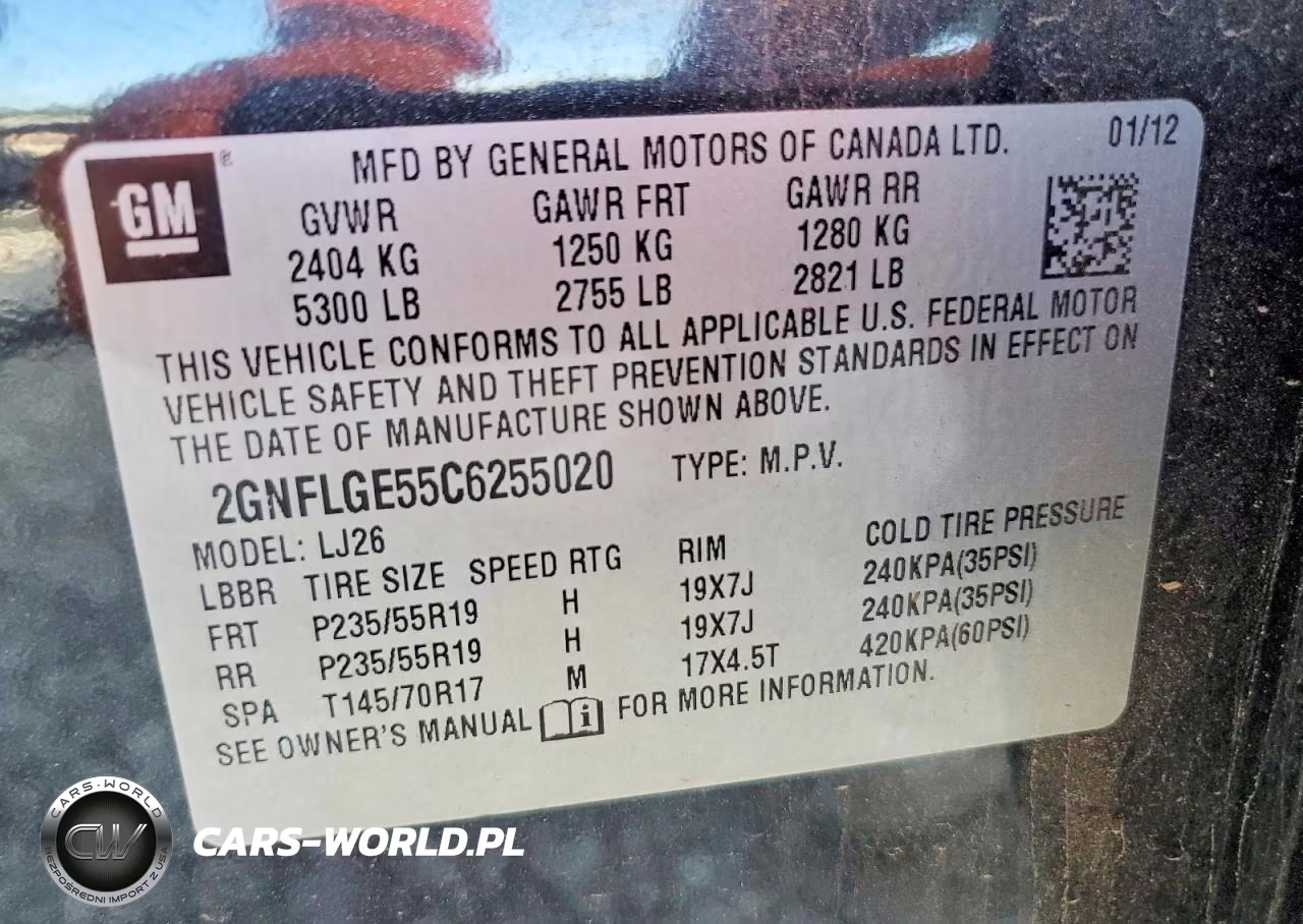 2012 Chevrolet Equinox Ltz VIN:2GNFLGE55C6255020 - 13