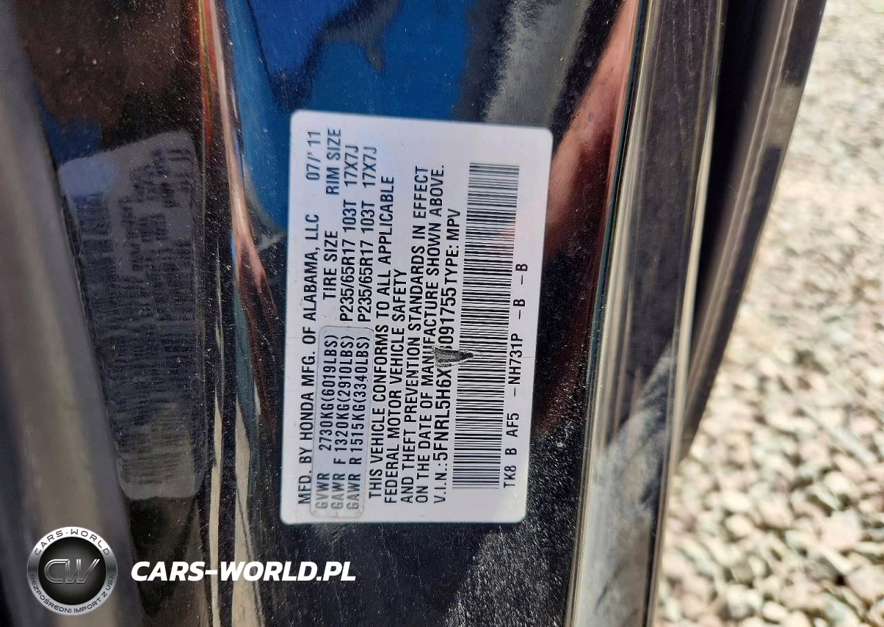 2011 Honda Odyssey Exl VIN:5FNRL5H6XBB091755 - 13