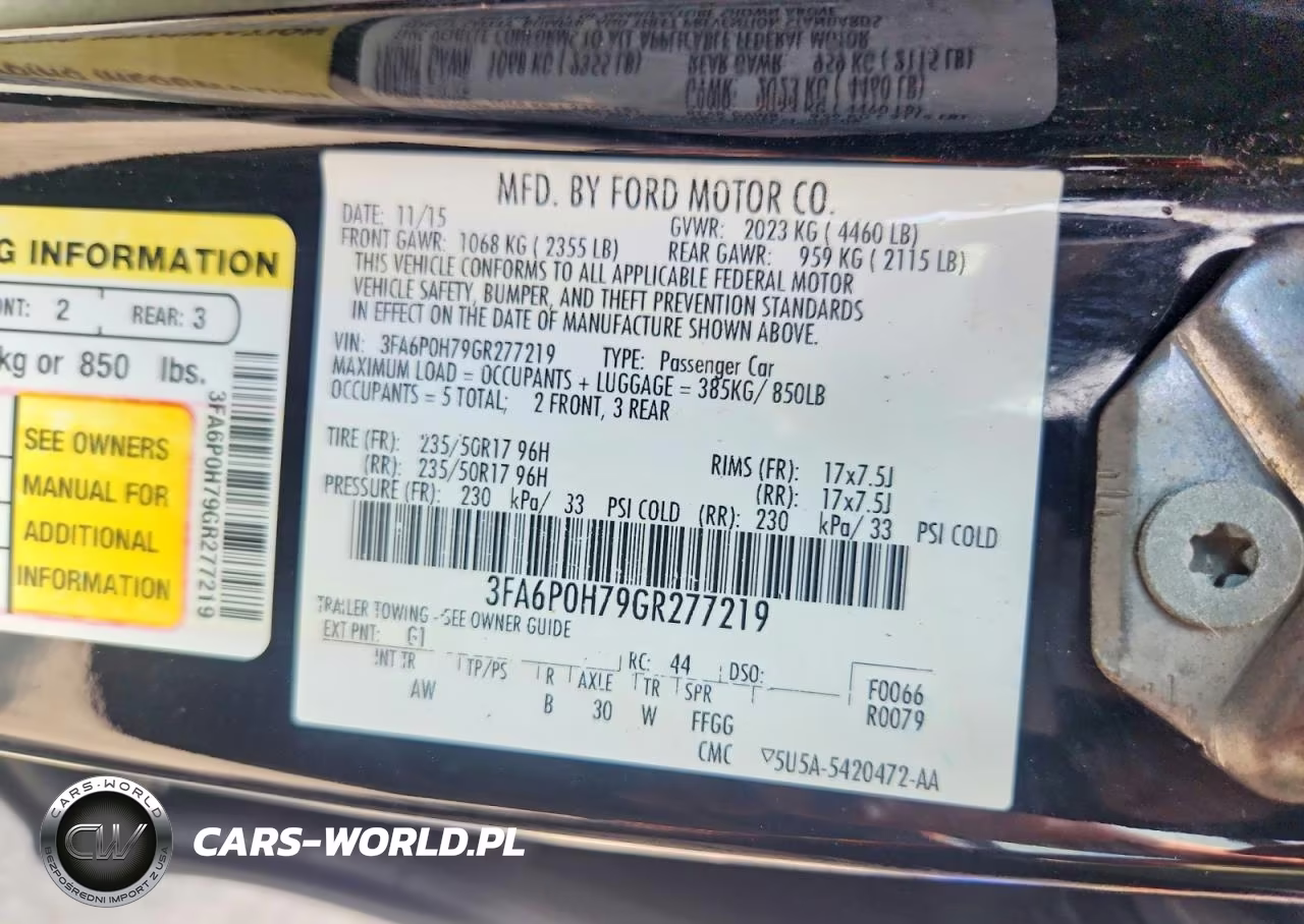 2016 Ford Fusion Se VIN:3FA6P0H79GR277219 - 12