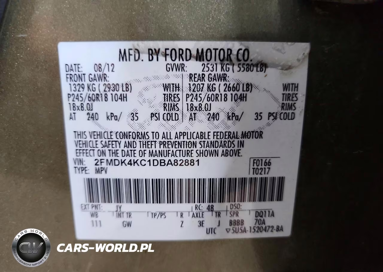 2013 Ford Edge Limited VIN:2FMDK4KC1DBA82881 - 13