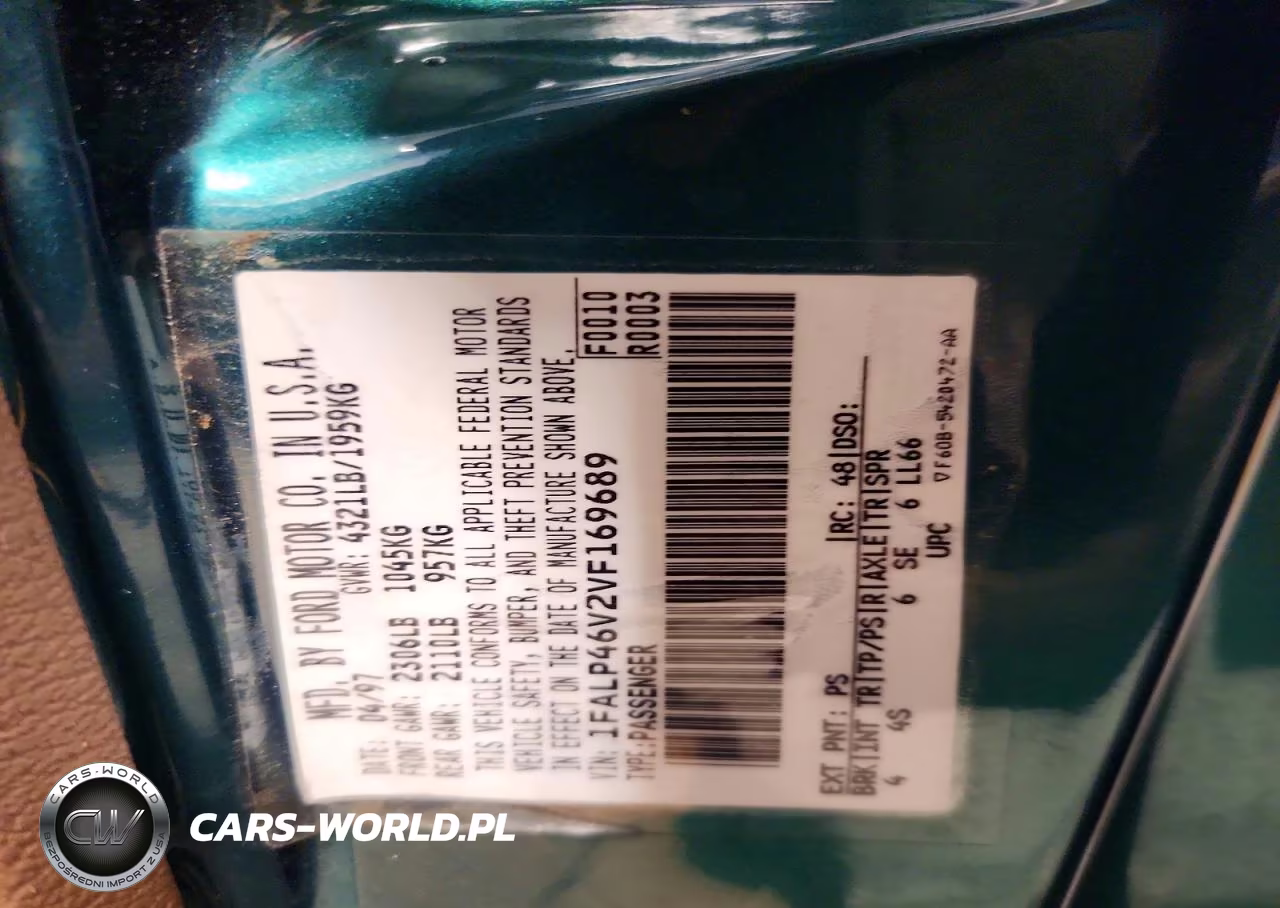 1997 Ford Mustang Cobra VIN:1FALP46V2VF169689 - 13