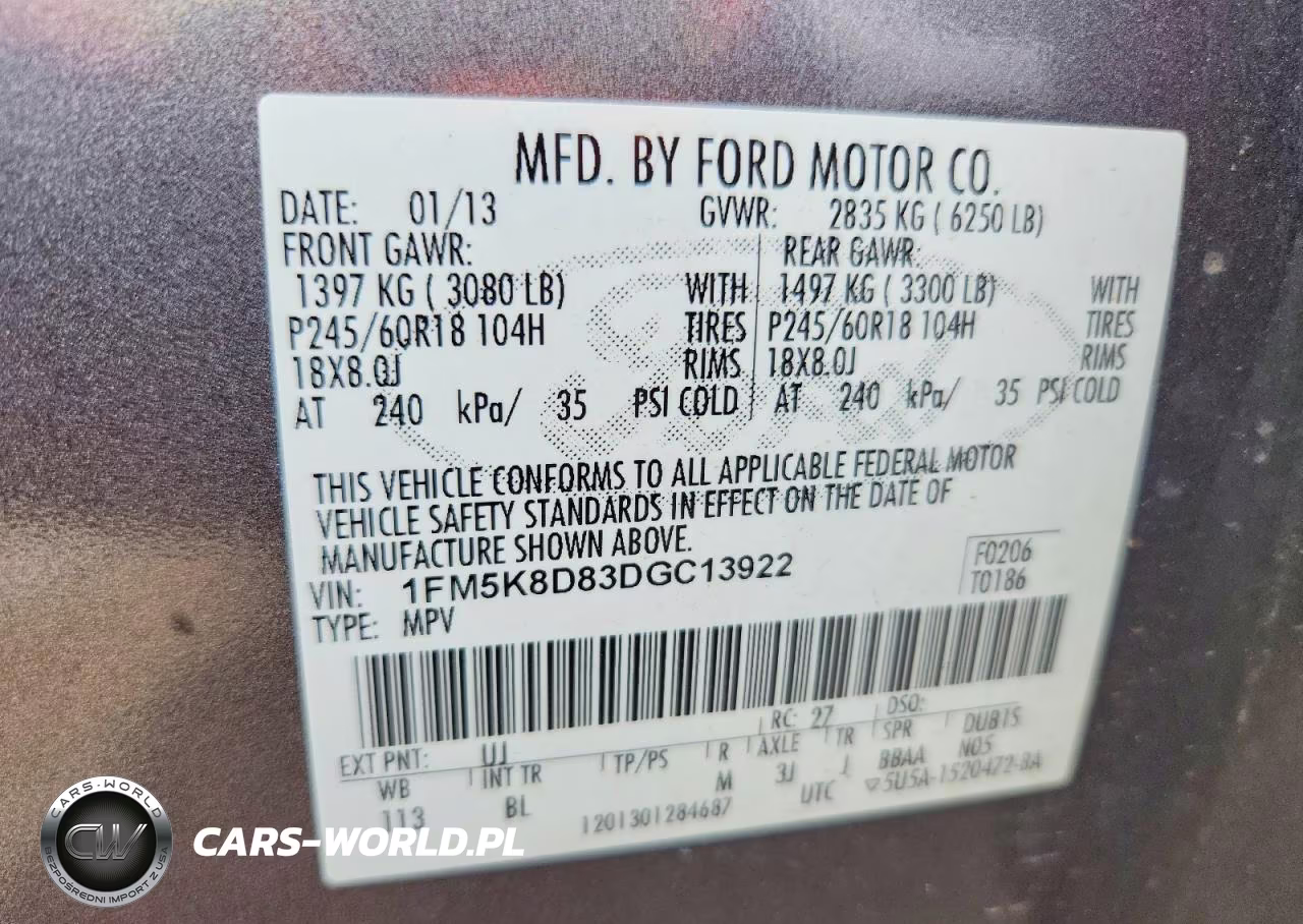 2013 Ford Explorer Xlt VIN:1FM5K8D83DGC13922 - 13