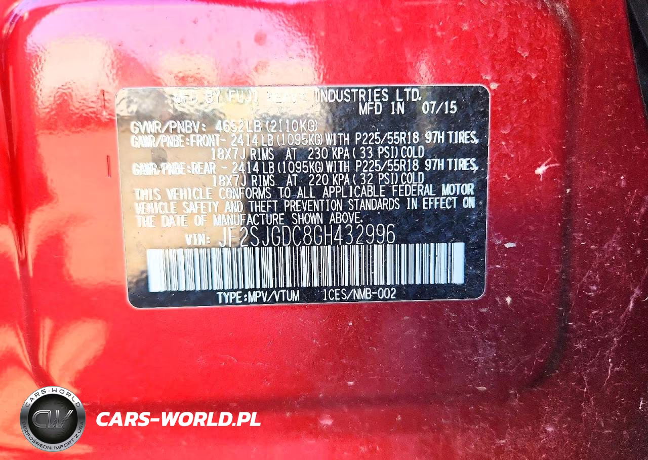2016 Subaru Forester 2.0Xt Premium VIN:JF2SJGDC8GH432996 - 12