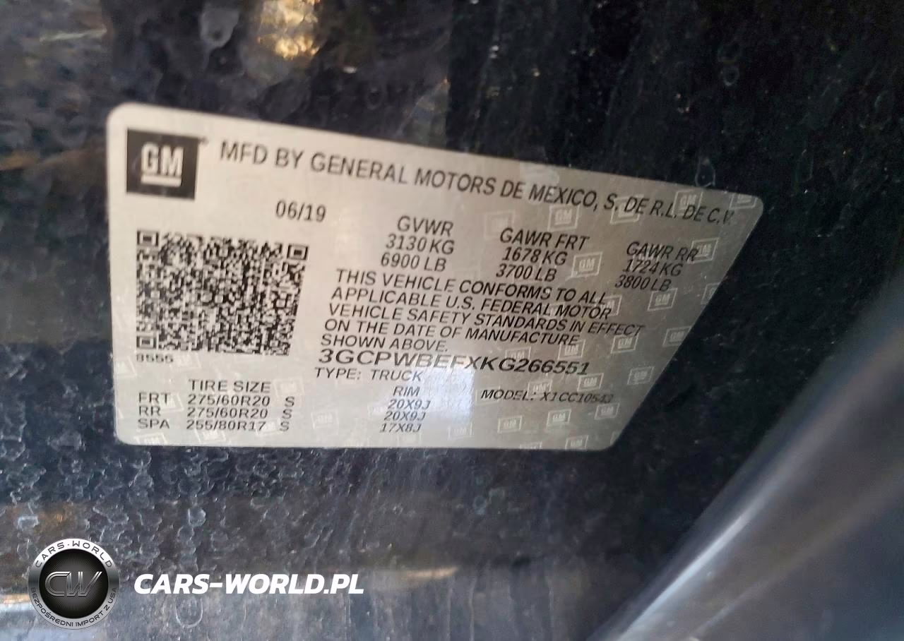 2019 Chevrolet Silverado C1500 Custom VIN:3GCPWBEFXKG266551 - 12