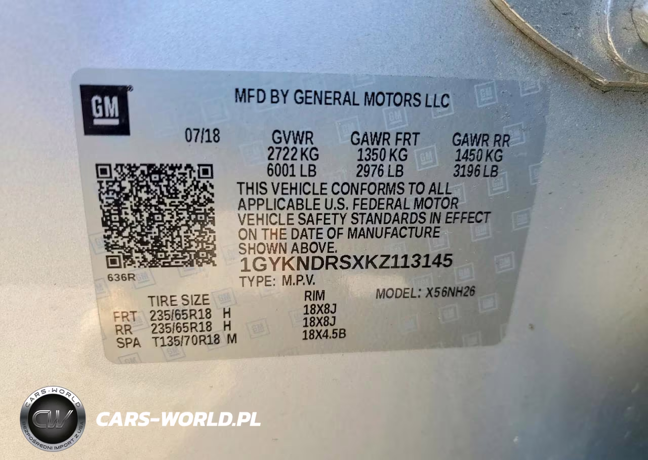 2019 Cadillac Xt5 Luxury VIN:1GYKNDRSXKZ113145 - 13