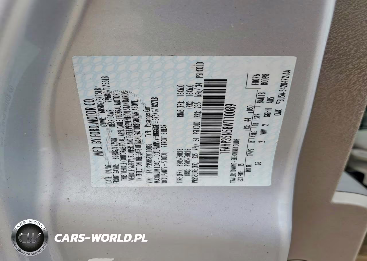 2008 Ford Focus Se VIN:1FAHP35N58W110089 - 12