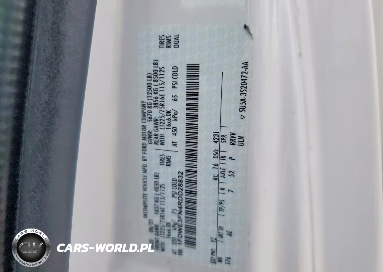 2024 Ford E350 Box Truck VIN:1FDWE3FN4RDD28832 - 14