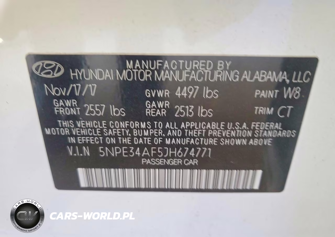 2018 Hyundai Sonata Sport VIN:5NPE34AF5JH674771 - 12
