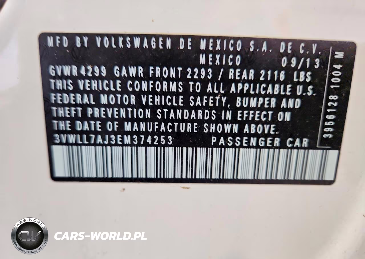 2014 Volkswagen Jetta Tdi VIN:3VWLL7AJ3EM374253 - 12