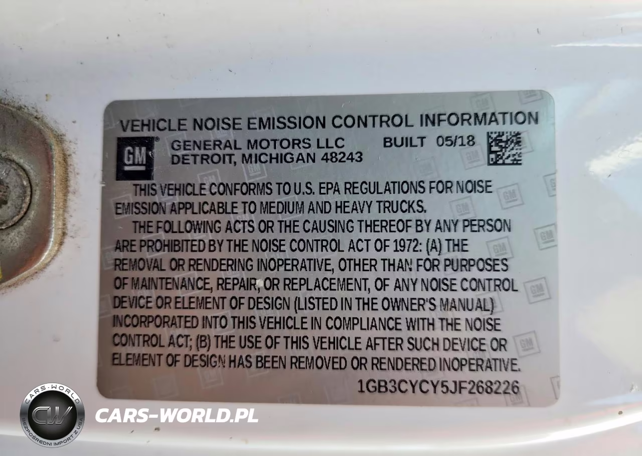 2018 Chevrolet Silverado C3500 VIN:1GB3CYCY5JF268226 - 12