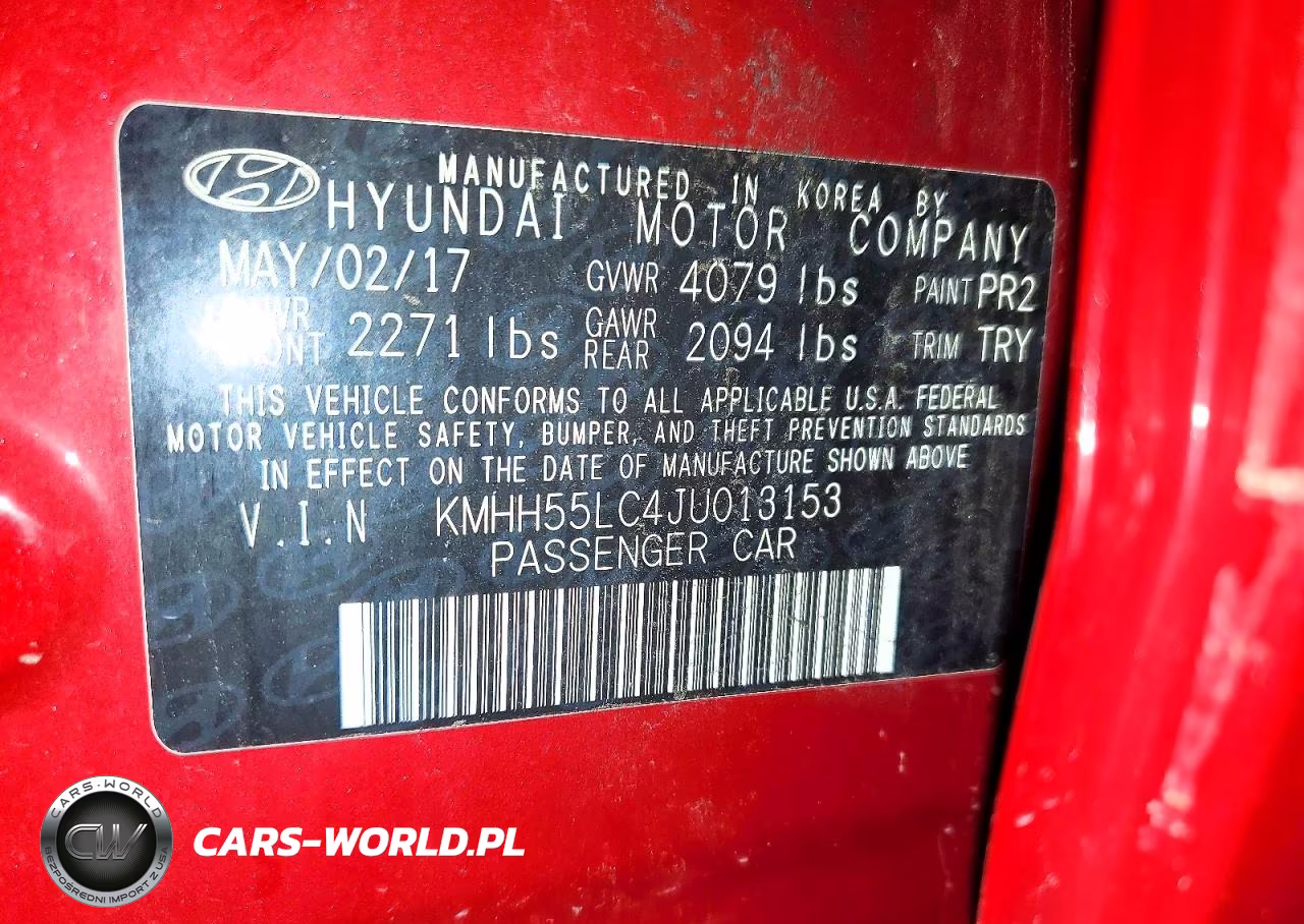2018 Hyundai Elantra Gt Sport VIN:KMHH55LC4JU013153 - 12