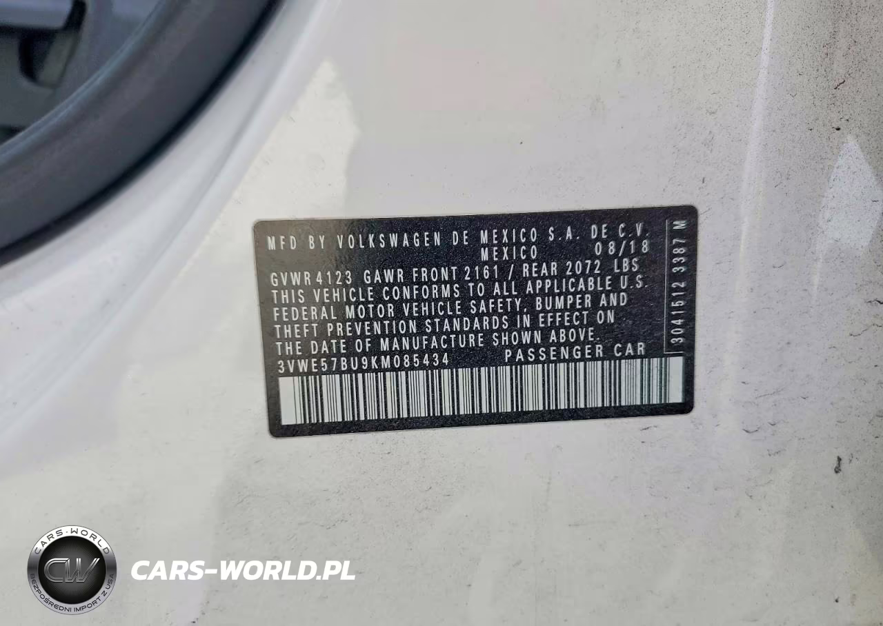 2019 Volkswagen Jetta Sel VIN:3VWE57BU9KM085434 - 12