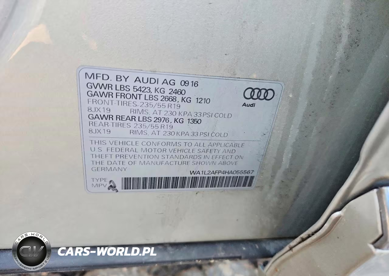2017 Audi Q5 Premium Plus VIN:WA1L2AFP4HA055567 - 13