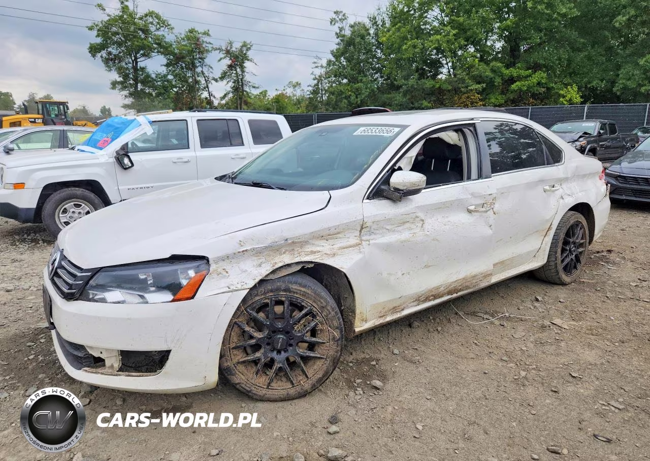 2013 Volkswagen Passat Se VIN:1VWBP7A34DC095606 - 1