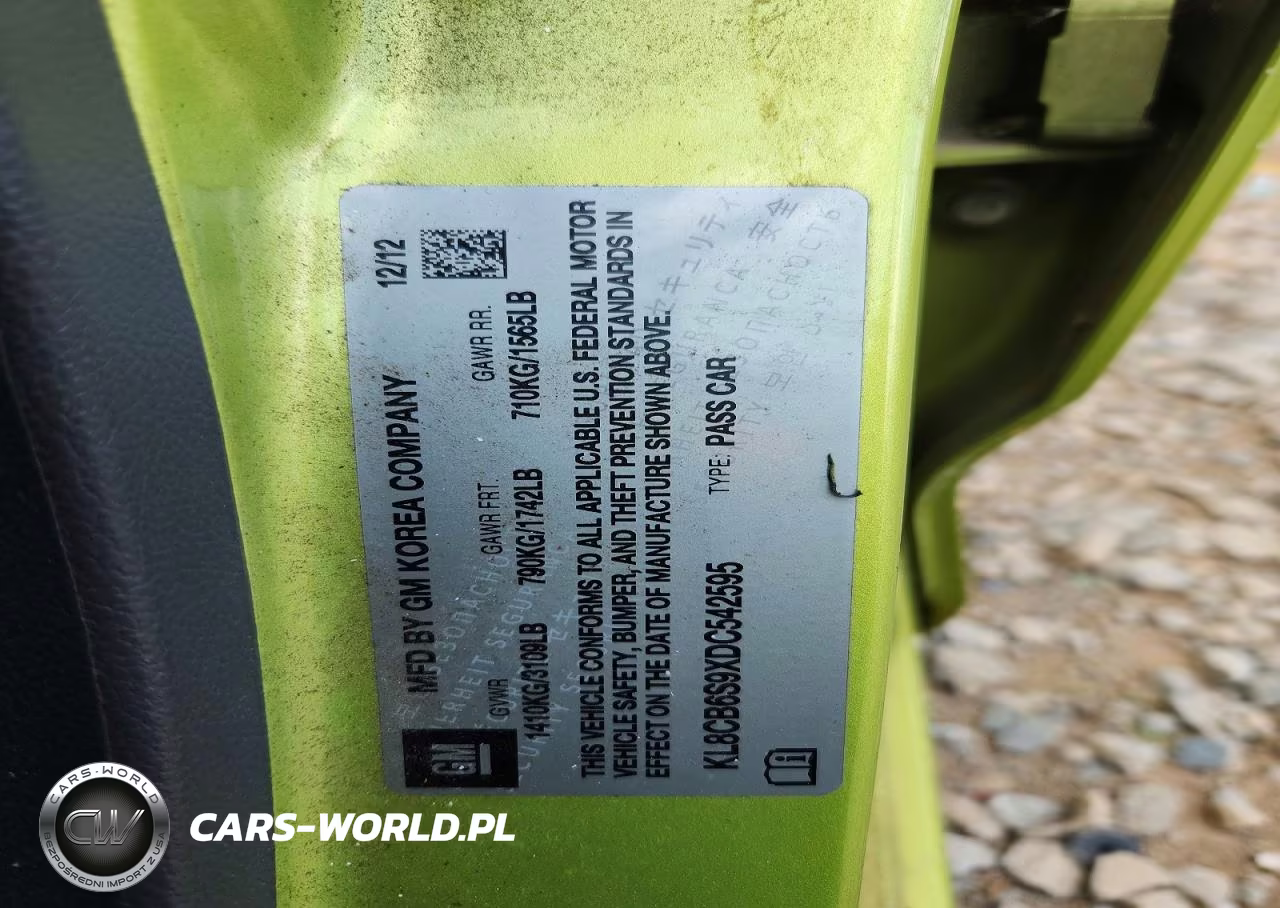 2013 Chevrolet Spark Ls VIN:KL8CB6S9XDC542595 - 13