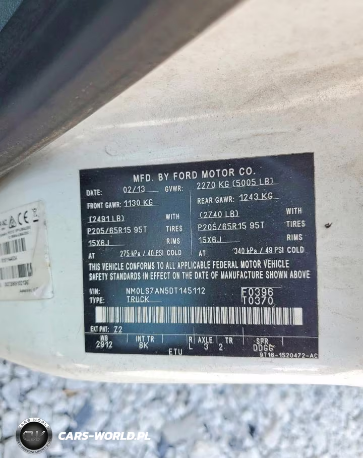 2013 Ford Transit Connect Xl VIN:NM0LS7AN5DT145112 - 12