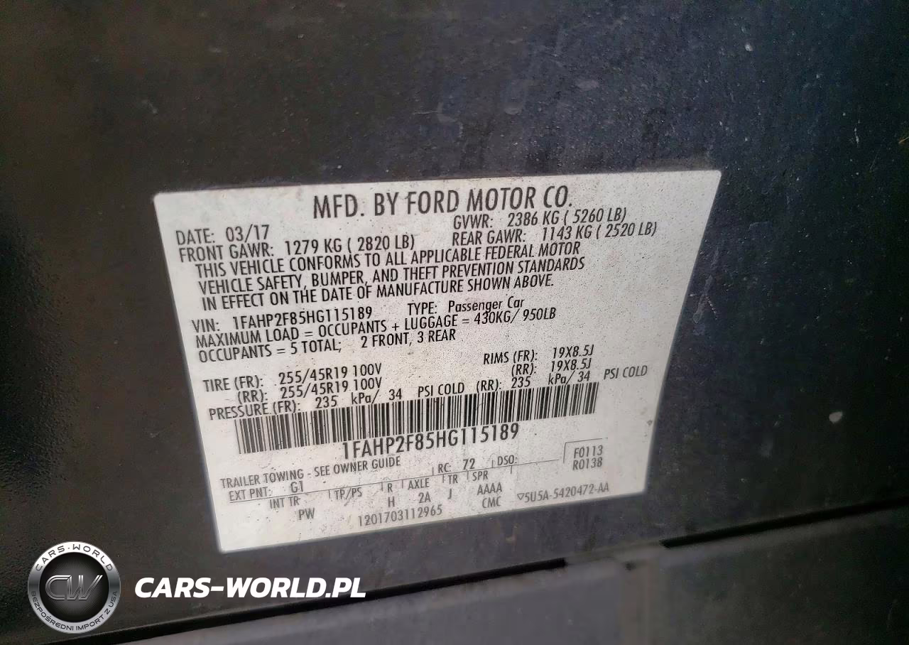 2017 Ford Taurus Limited VIN:1FAHP2F85HG115189 - 12