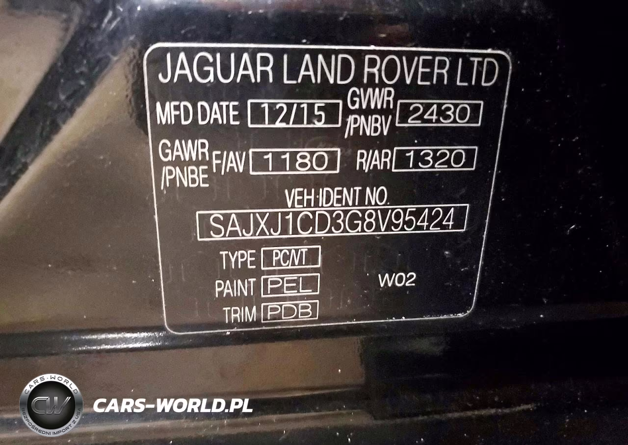 2016 Jaguar Xj VIN:SAJXJ1CD3G8V95424 - 12