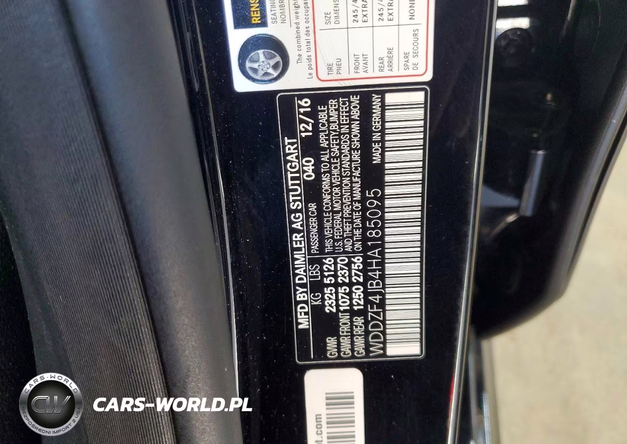 2017 Mercedes-Benz E 300 VIN:WDDZF4JB4HA185095 - 12