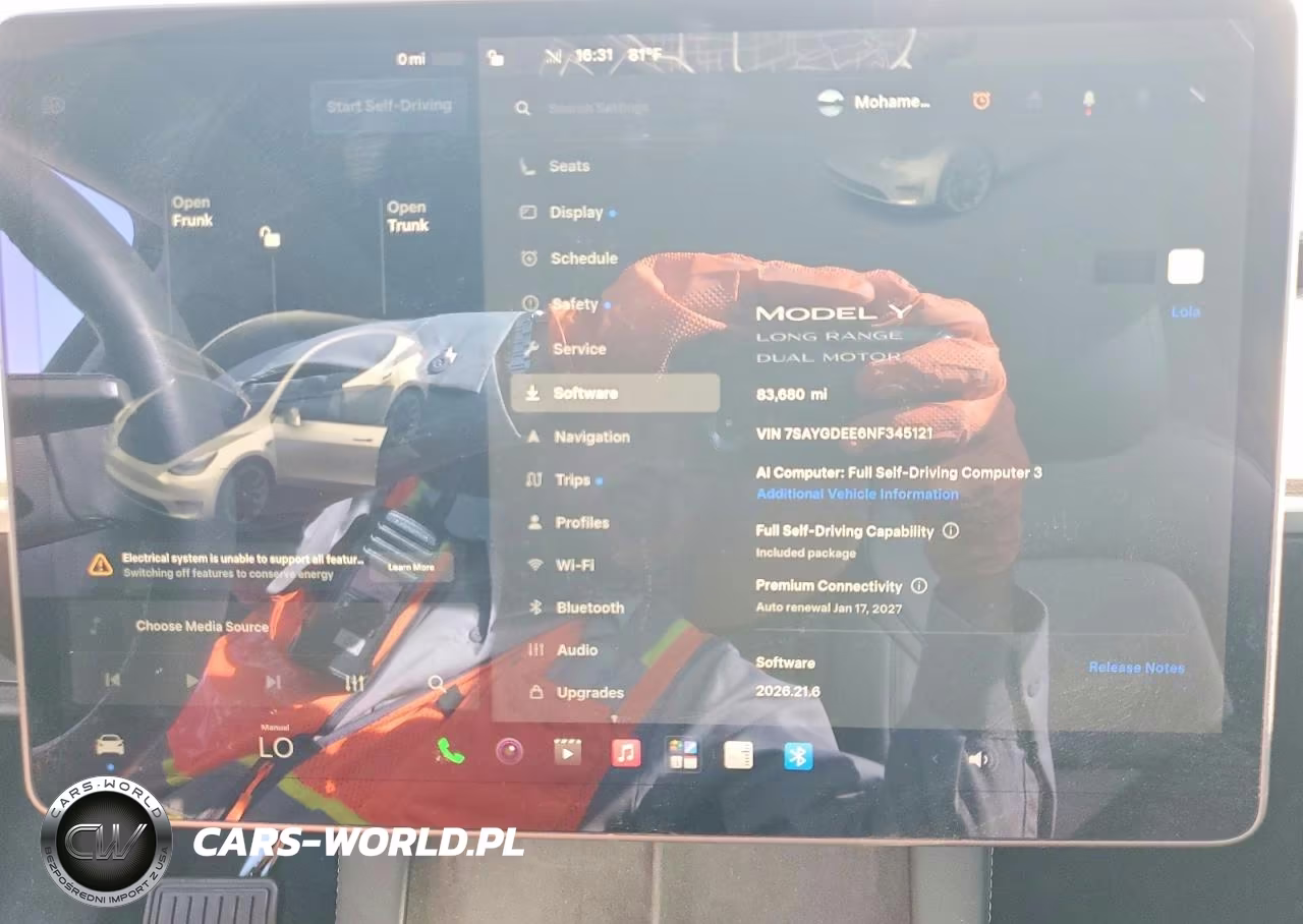 2022 Tesla Model Y VIN:7SAYGDEE6NF345121 - 9