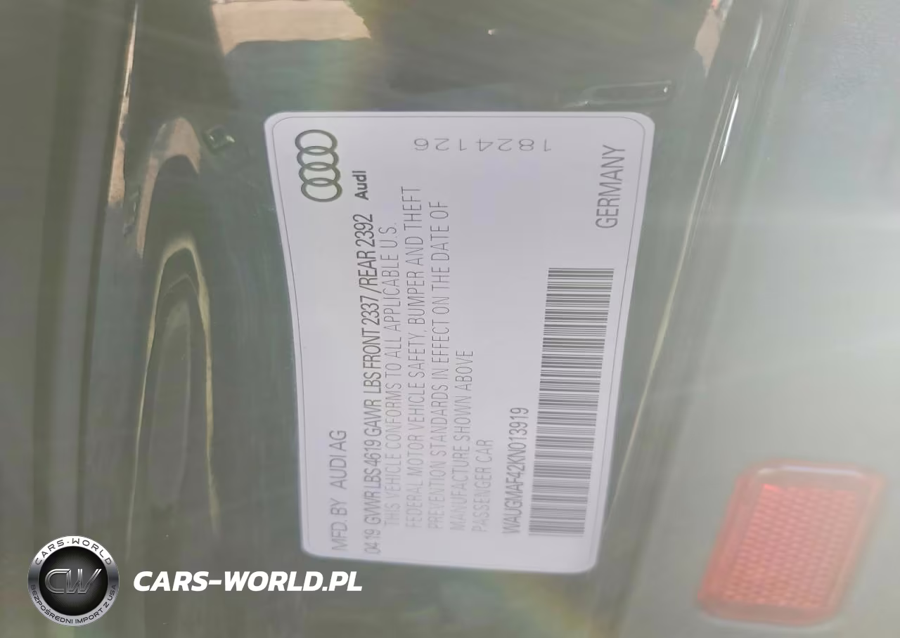 2019 Audi A4 Premium VIN:WAUGMAF42KN013919 - 12