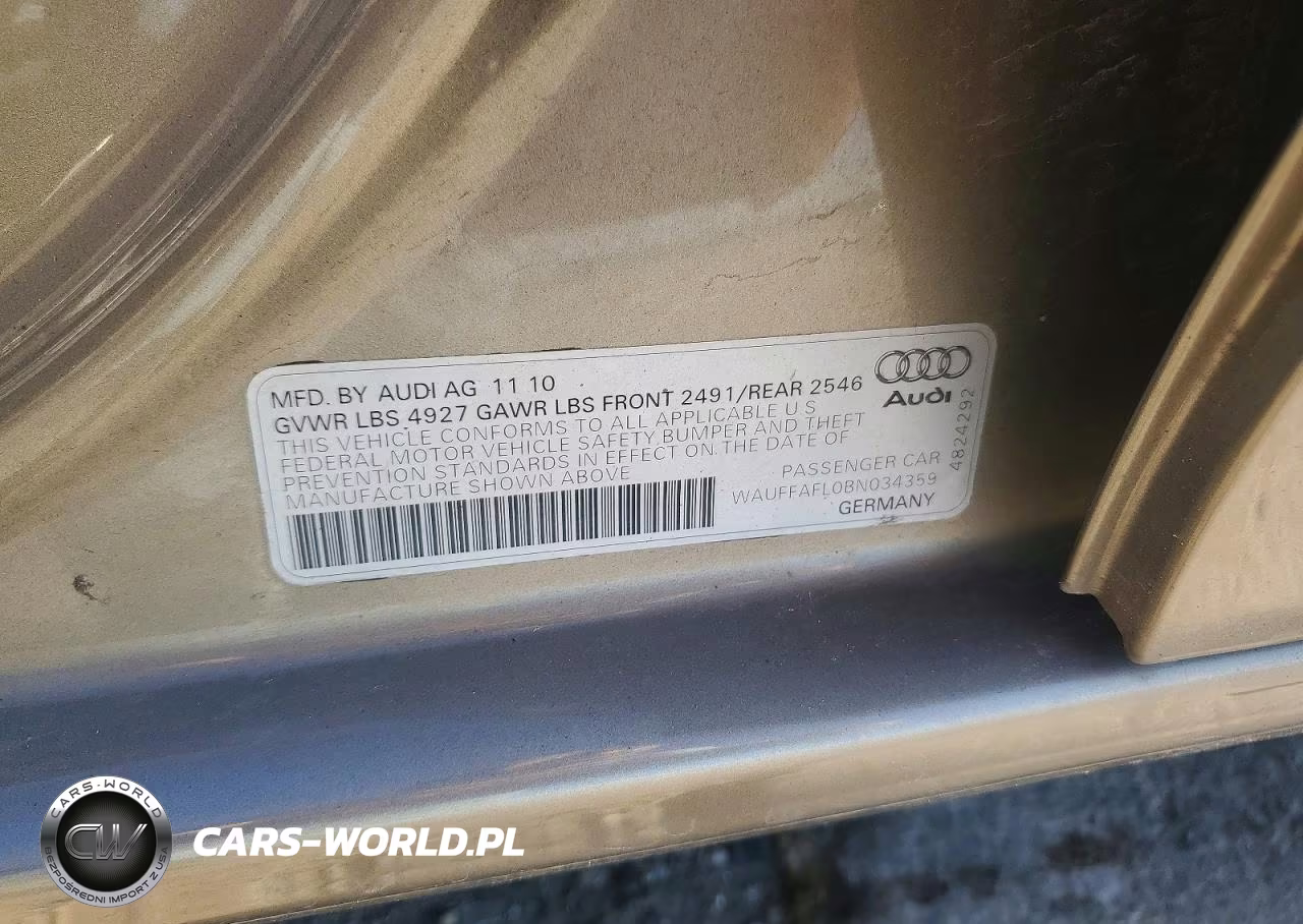 2011 Audi A4 Premium Plus VIN:WAUFFAFL0BN034359 - 12