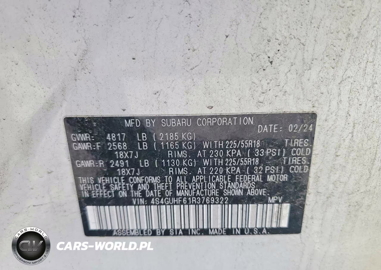 2024 Subaru Crosstrek Sport VIN:4S4GUHF61R3769322 - 12
