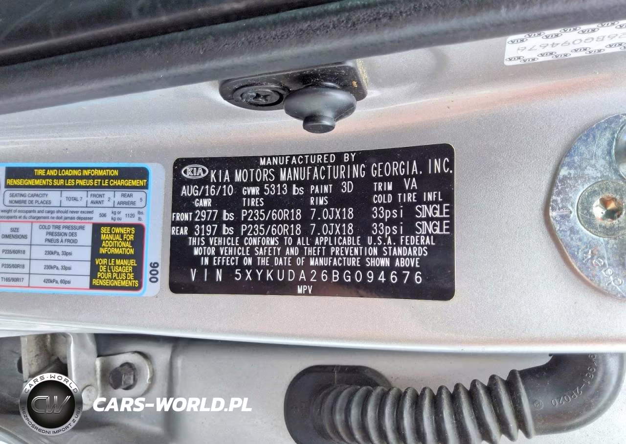 2011 Kia Sorento Ex VIN:5XYKUDA26BG094676 - 13