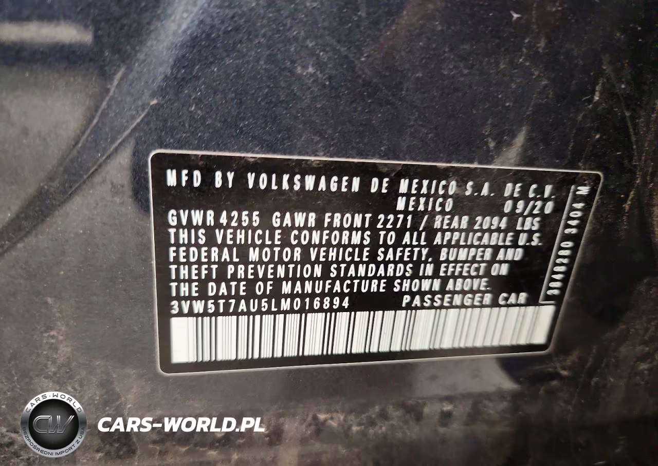 2020 Volkswagen Gti S VIN:3VW5T7AU5LM016894 - 12