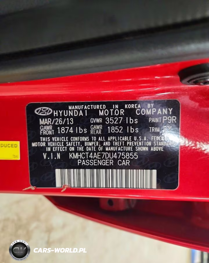 2013 Hyundai Accent VIN:KMHCT4AE7DU475855 - 12