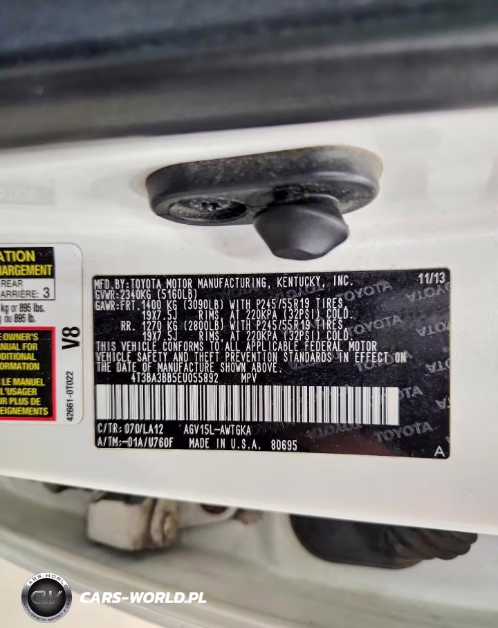 2014 Toyota Venza VIN:4T3BA3BB5EU055892 - 13