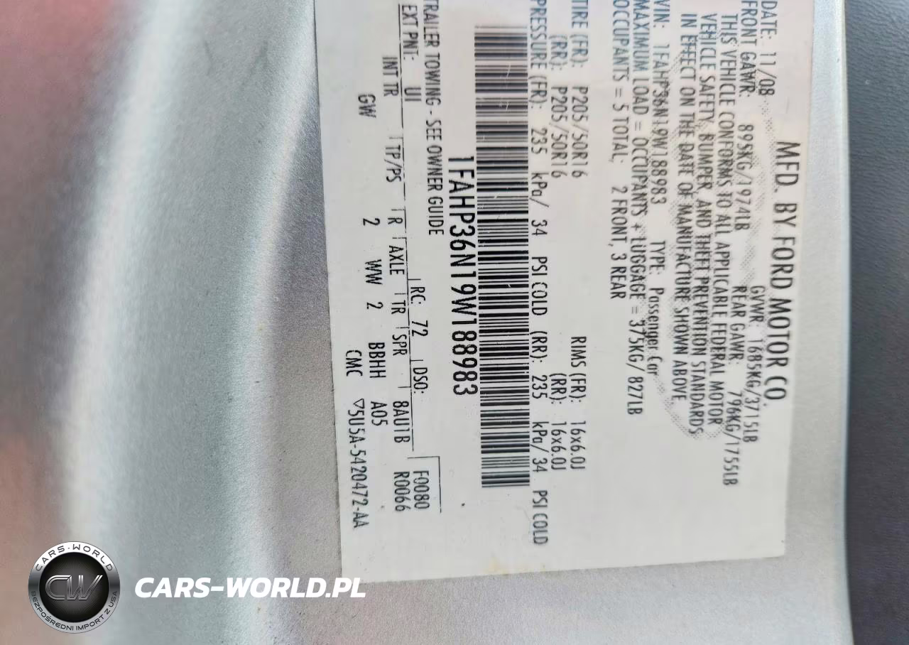 2009 Ford Focus Ses VIN:1FAHP36N19W188983 - 13